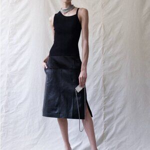 Peter Do Spring/Summer 2020 LOGO ASYMMETRICAL NECKLINE RIB TANK